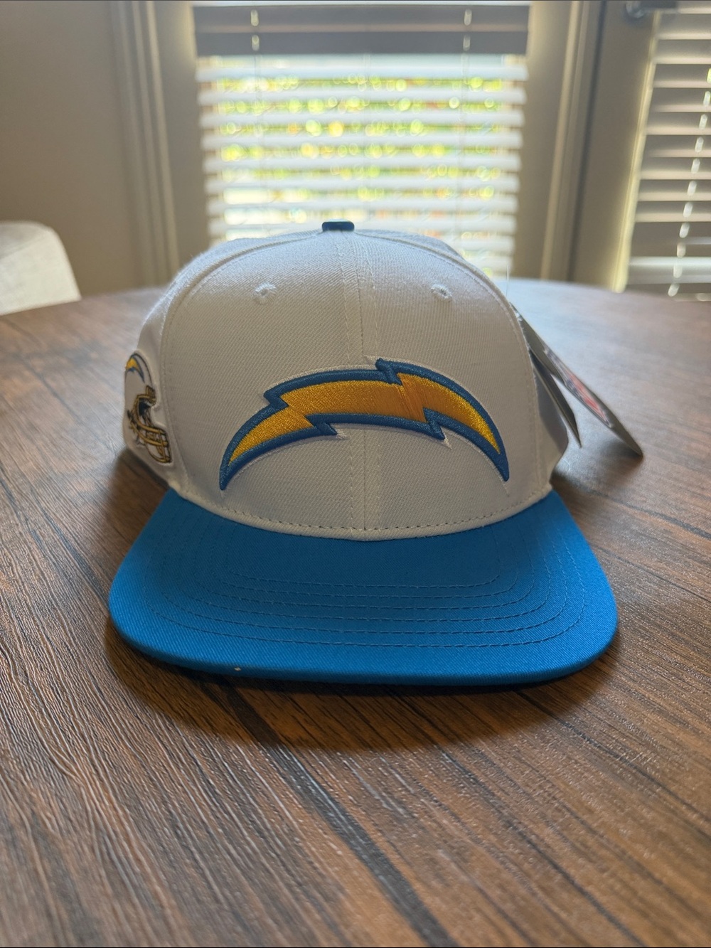 Official NFL Los Angeles Chargers White and Powder Blue Snapback Hat